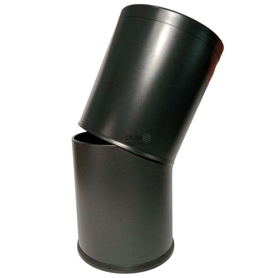 Papeleira Hotel Preta Dupla Carcaça Aro Preto